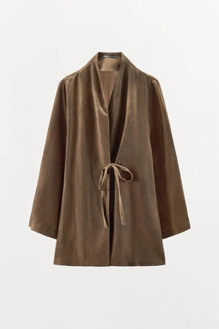 Рубашка с запахом и принтом- Заказать в России