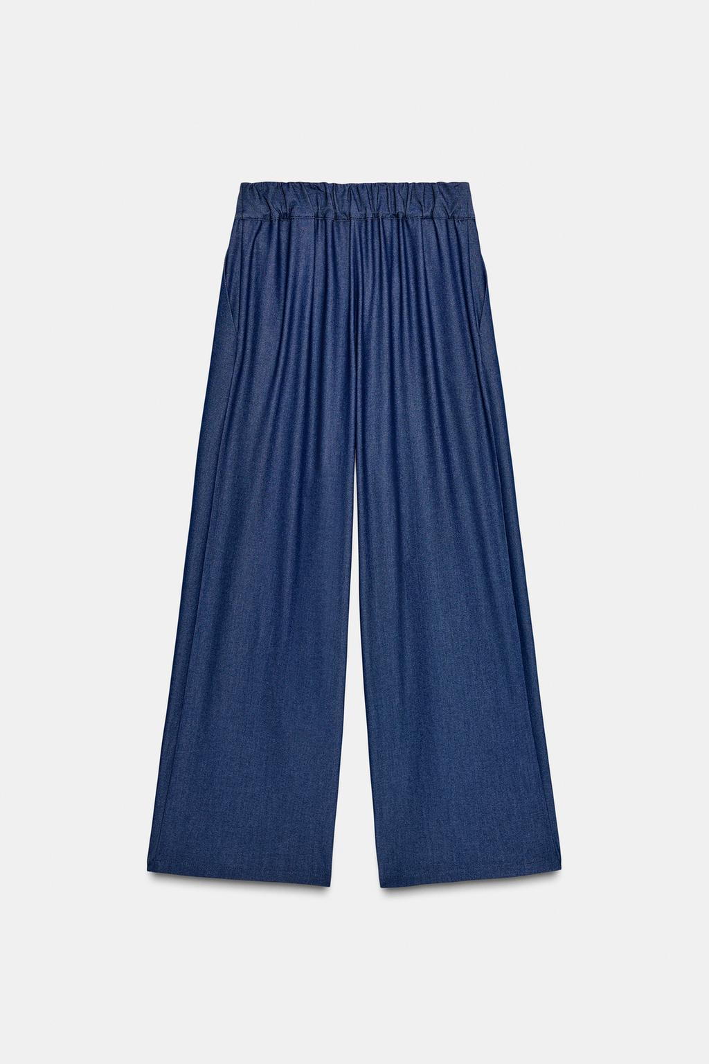 ШИРОКИЕ БРЮКИ С ЗАЩИПАМИ