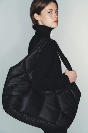 Шопер с эффектом стеганого материала- Заказать в России