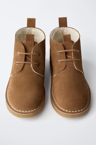 Кожаные ботинки с подкладкой