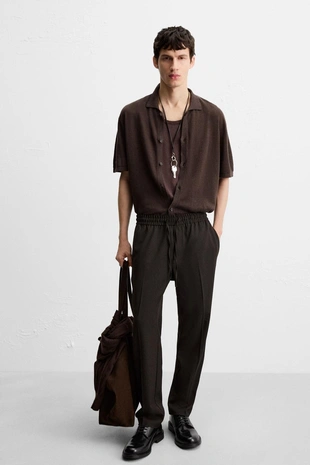 Брюки-джоггеры комфортной посадки- Заказать в России