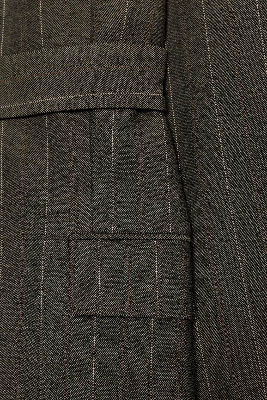 БЛЕЙЗЕР В ПОЛОСКУ С ПОЯСОМ — ZW COLLECTION