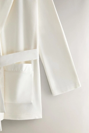 Халат из флиса с коротким рукавом- Заказать в России