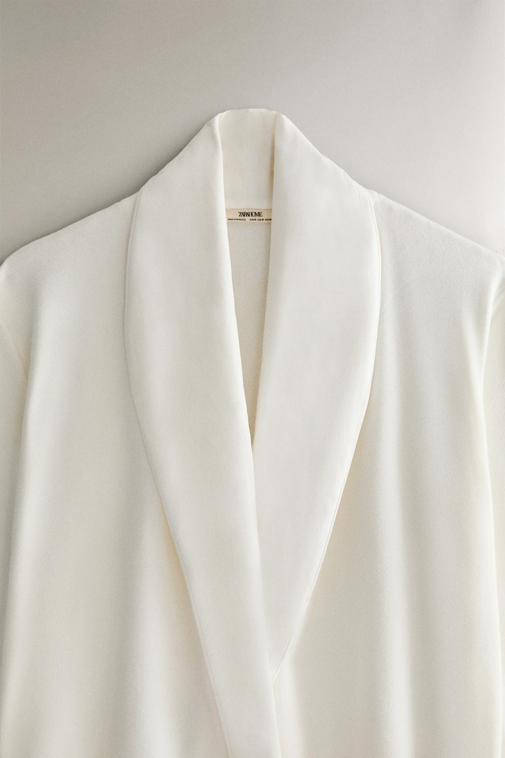 Халат из флиса с коротким рукавом