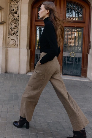 Брюки карго «гусиная лапка»- Заказать в России