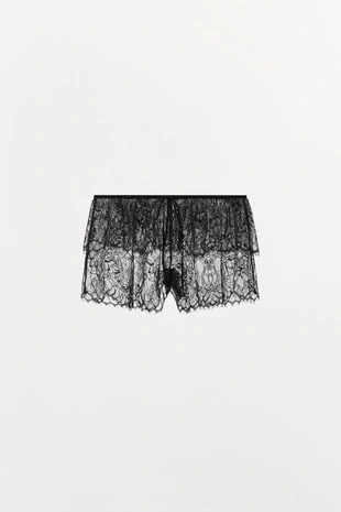 Полупрозрачные кружевные шорты- Заказать в России