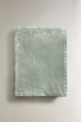 Хлопковый скатерть с жаккардовыми цветочными мотивами и смолистым покрытием- Заказать в России