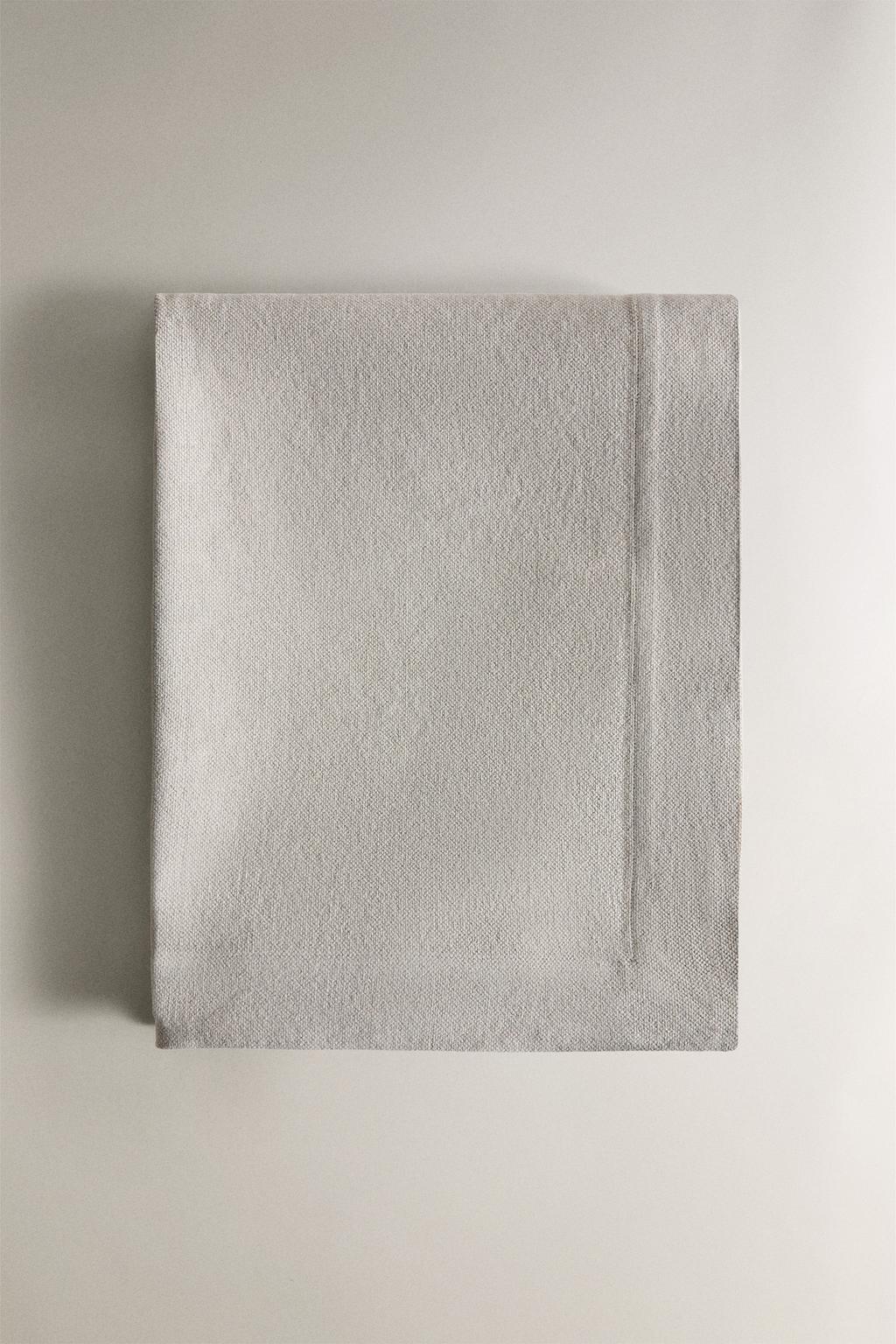 Полноцветное плотное льняное скатерть