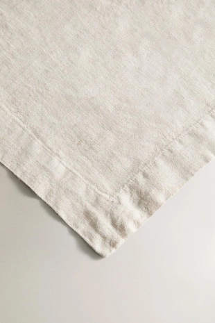 Скатерть из мятого льна