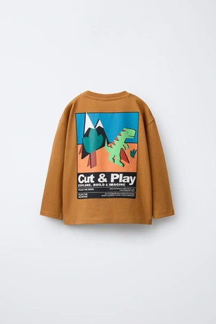 Футболка с принтом «динозавры»- Заказать в России