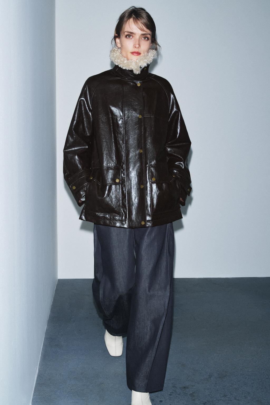 КУРТКА С МЕХОВЫМ ВОРОТНИКОМ — ZW COLLECTION