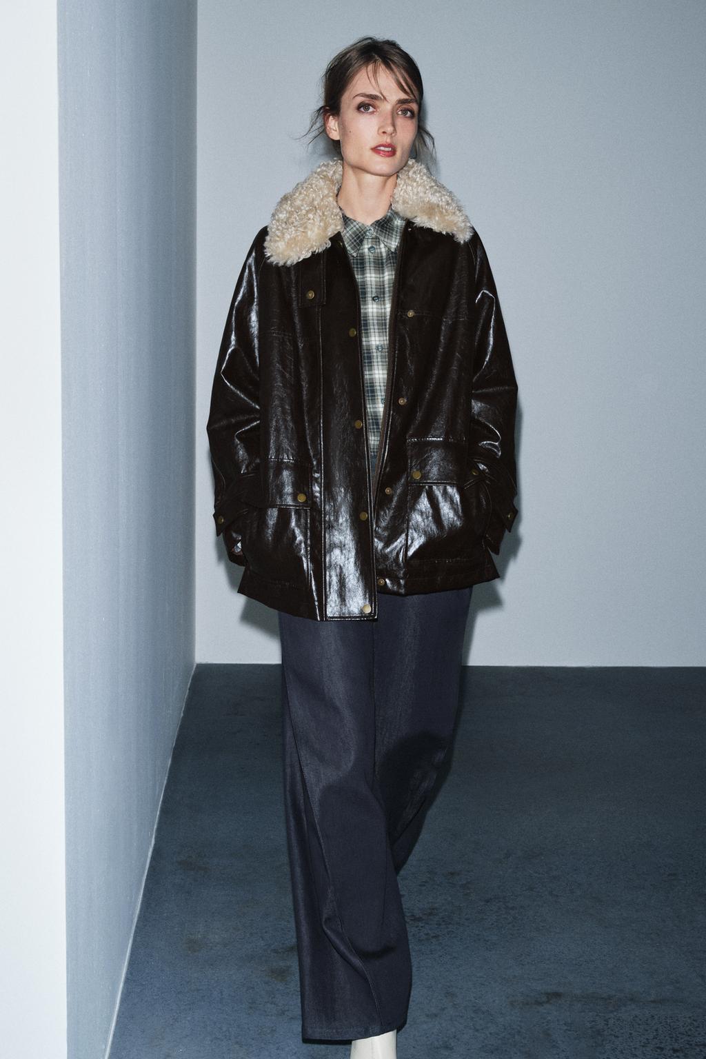 КУРТКА С МЕХОВЫМ ВОРОТНИКОМ — ZW COLLECTION