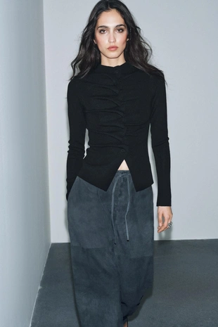 Драпированный кардиган- Заказать в России