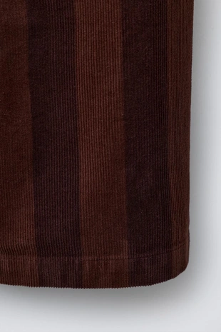 Брюки в полоску из тонкого вельвета- Заказать в России