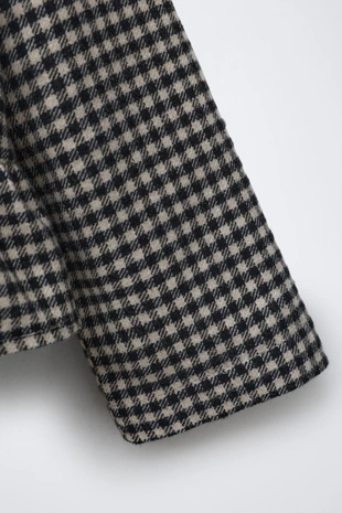 Мягкая футболка в клетку виши- Заказать в России