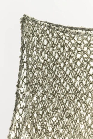 Асимметричный топ с пайетками- Заказать в России