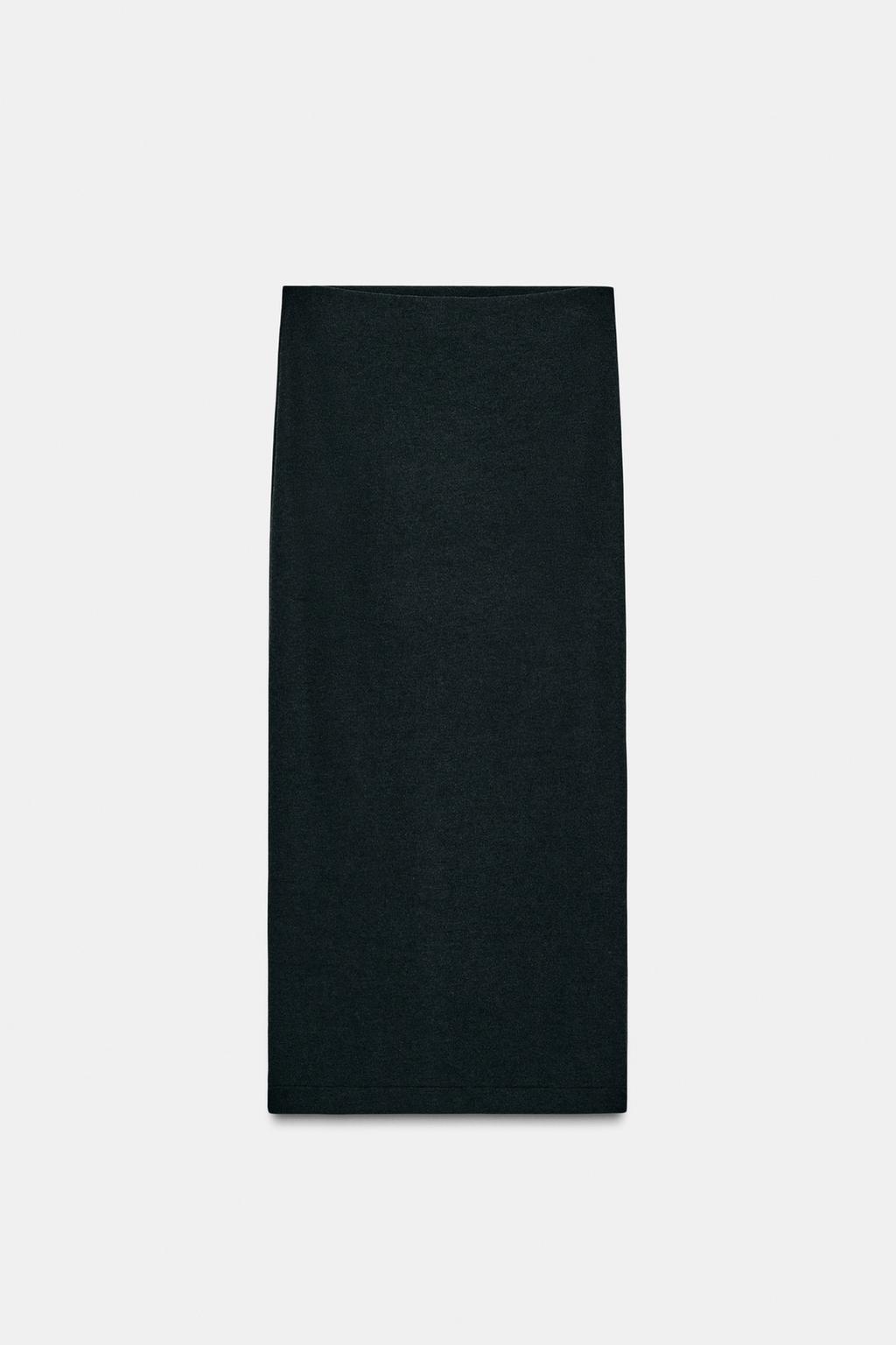 ЮБКА МИДИ ИЗ МЯГКОЙ ТКАНИ