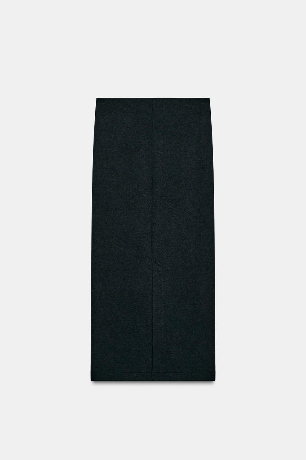 ЮБКА МИДИ ИЗ МЯГКОЙ ТКАНИ