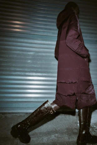 Кожаные сапоги с пряжкой и водоотталкивающим покрытием- Заказать в России