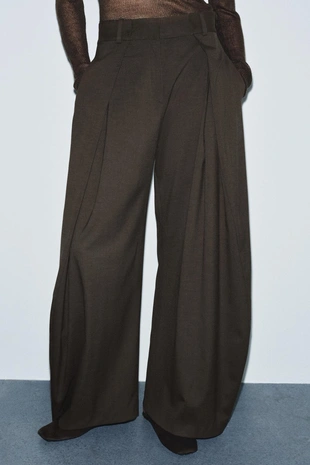 Брюки WIDE LEG с защипами — ZW COLLECTION- Заказать в России