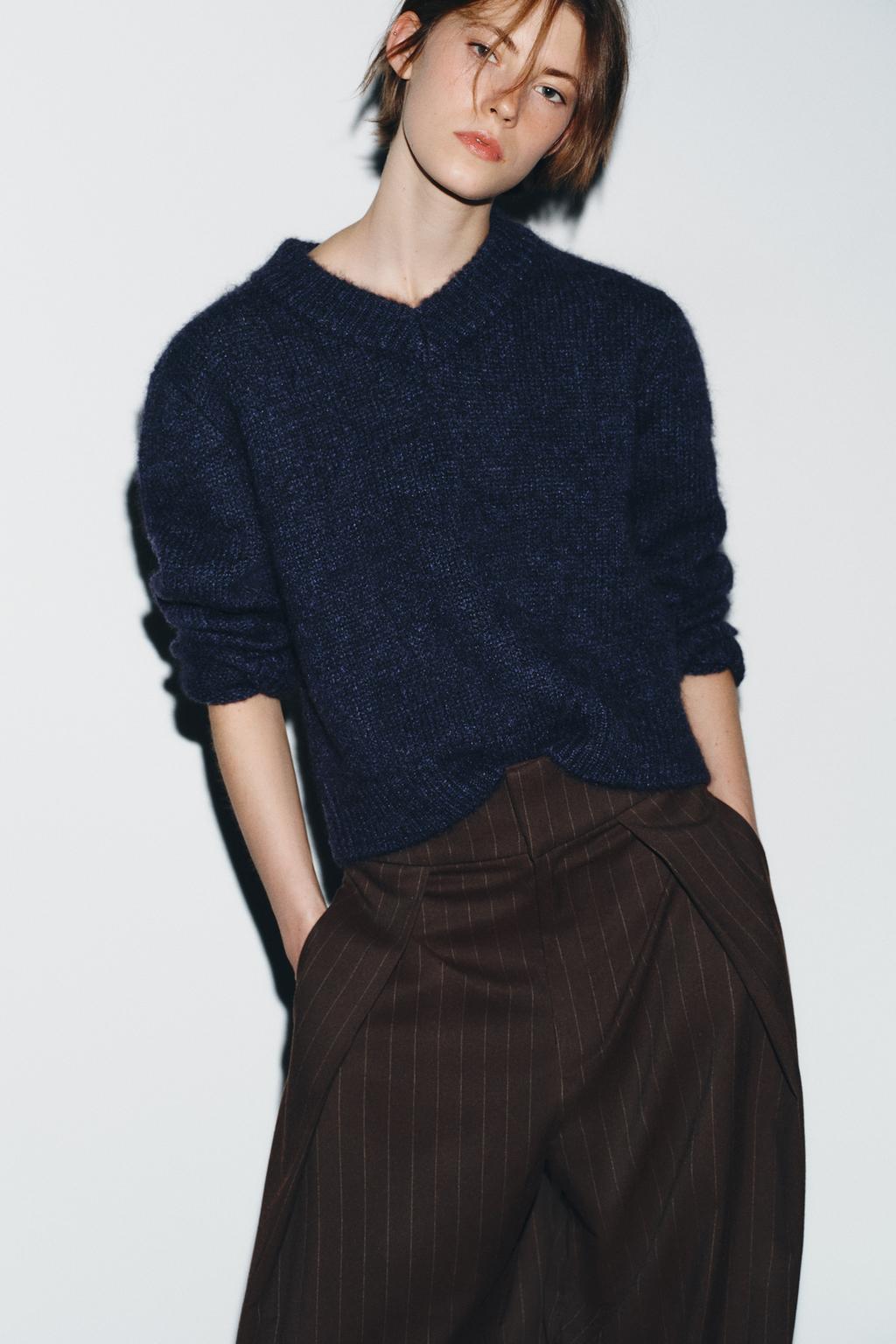 БРЮКИ BALLOON В ПОЛОСКУ С ЗАЩИПАМИ