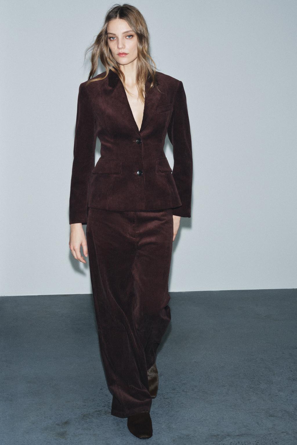 ВЕЛЬВЕТОВЫЕ БРЮКИ WIDE-LEG — ZW COLLECTION