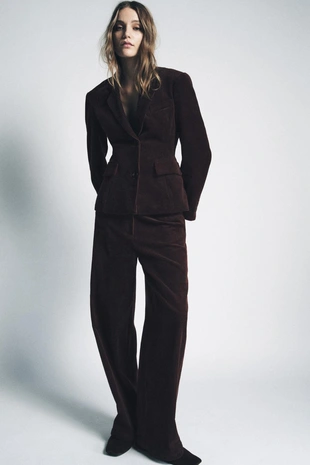 Вельветовые брюки WIDE-LEG — ZW COLLECTION- Заказать в России