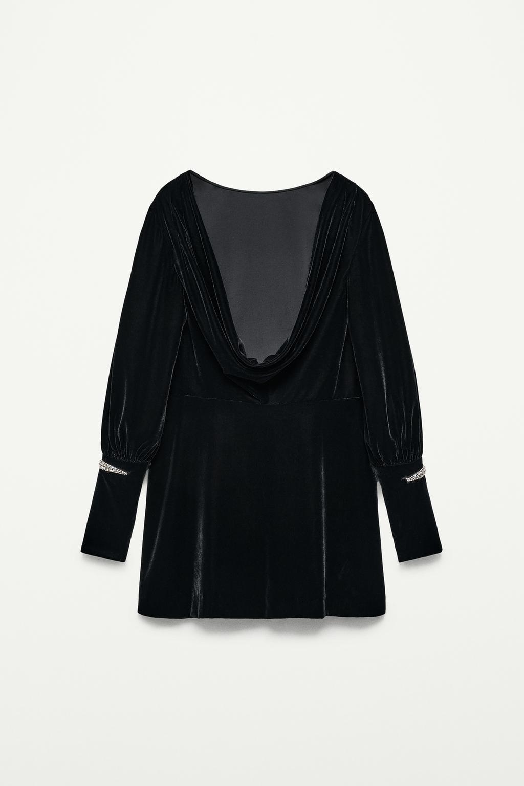 КОРОТКОЕ БАРХАТНОЕ ПЛАТЬЕ — THE ITEM ZARA WOMAN