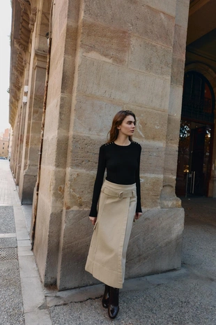 Вязаный джемпер с пуговицами