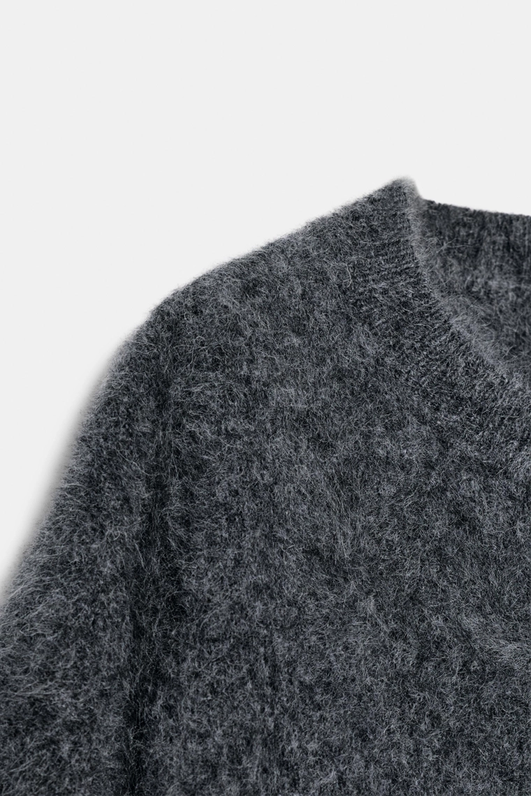 Джемпер прямого кроя из 100% шерсти с короткими рукавами