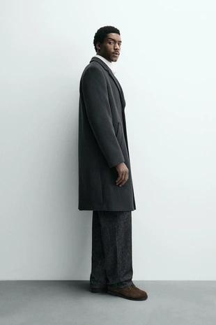 Пальто REGULAR FIT из шерсти- Заказать в России