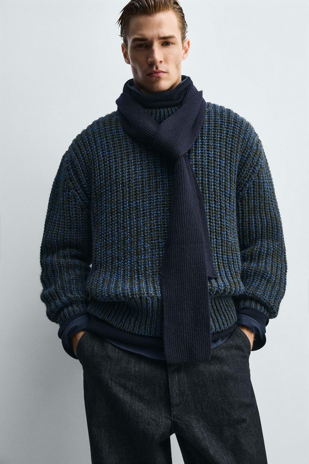 ОБЪЕМНЫЙ СВИТЕР ИЗ РЕЛЬЕФНОЙ ТКАНИ