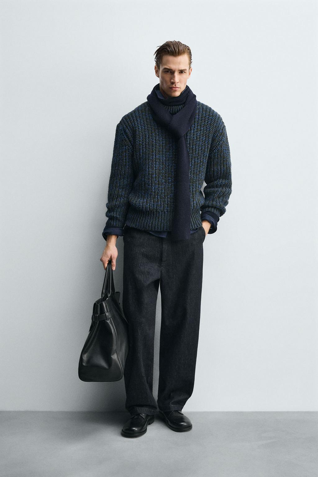 ОБЪЕМНЫЙ СВИТЕР ИЗ РЕЛЬЕФНОЙ ТКАНИ