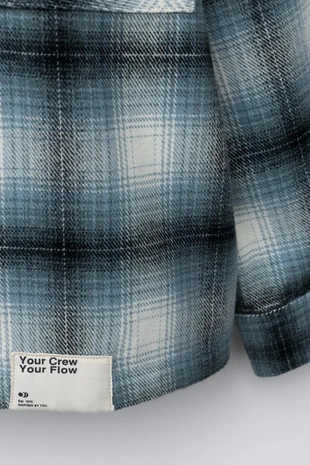 Куртка-рубашка в клетку с этикеткой- Заказать в России