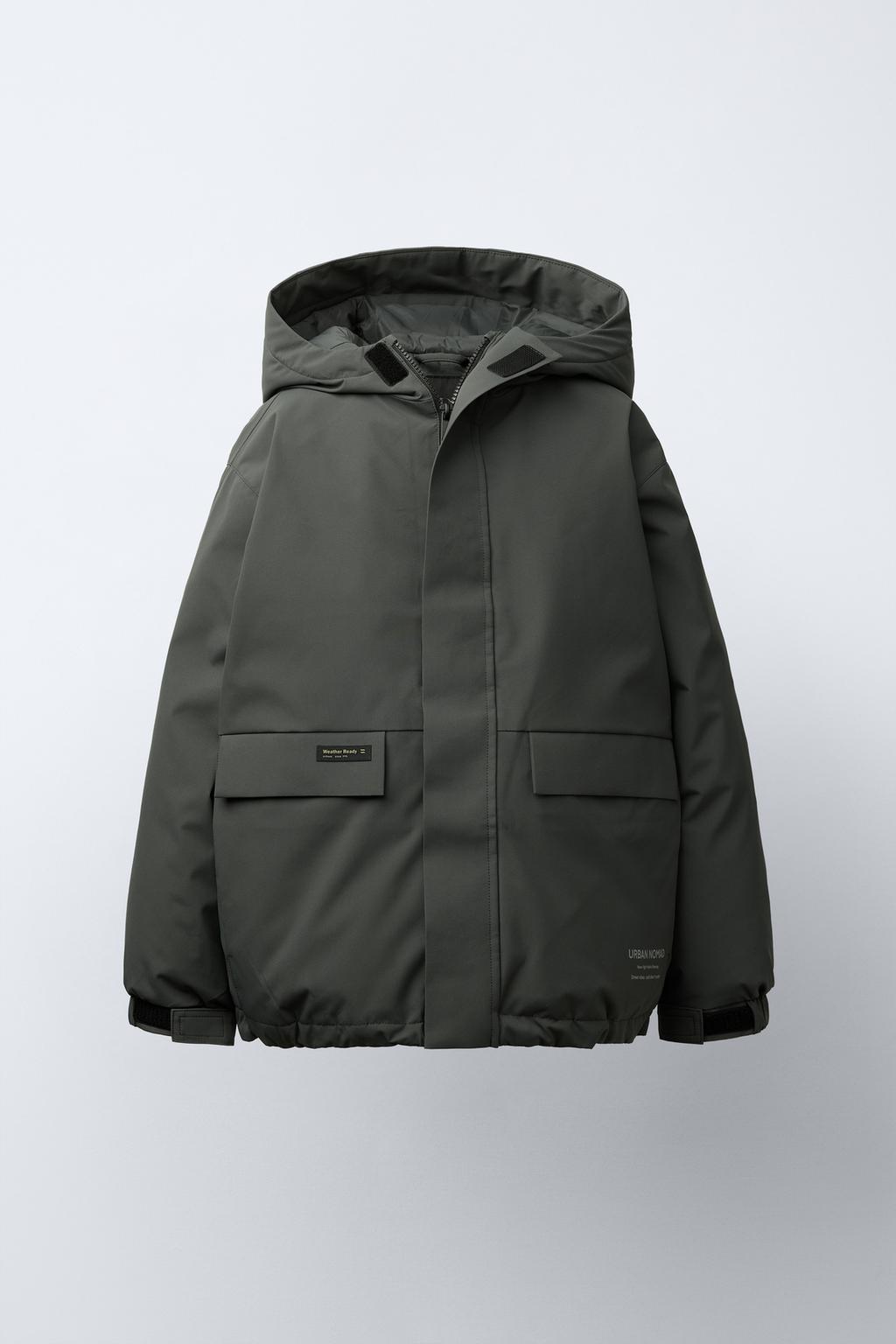 ВОДООТТАЛКИВАЮЩИЙ ПУХОВИК С ЭТИКЕТКОЙ