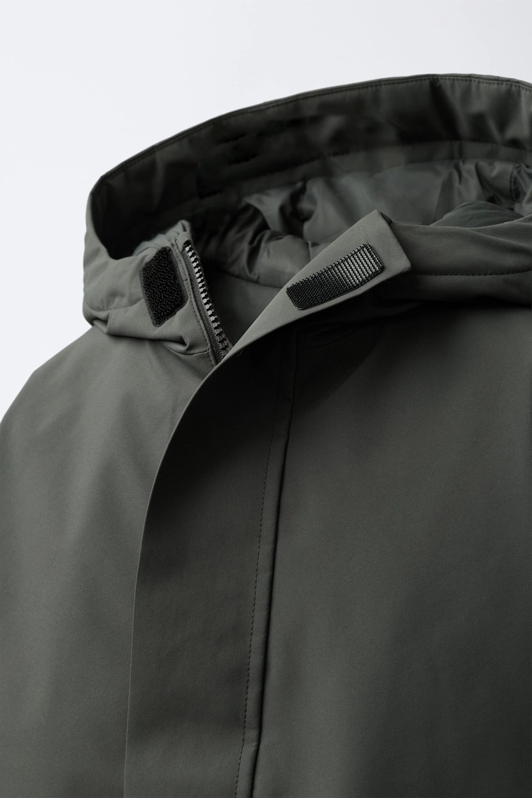 Пуховик с марлевым наполнителем 50% пуха и 50% перьев с этикеткой