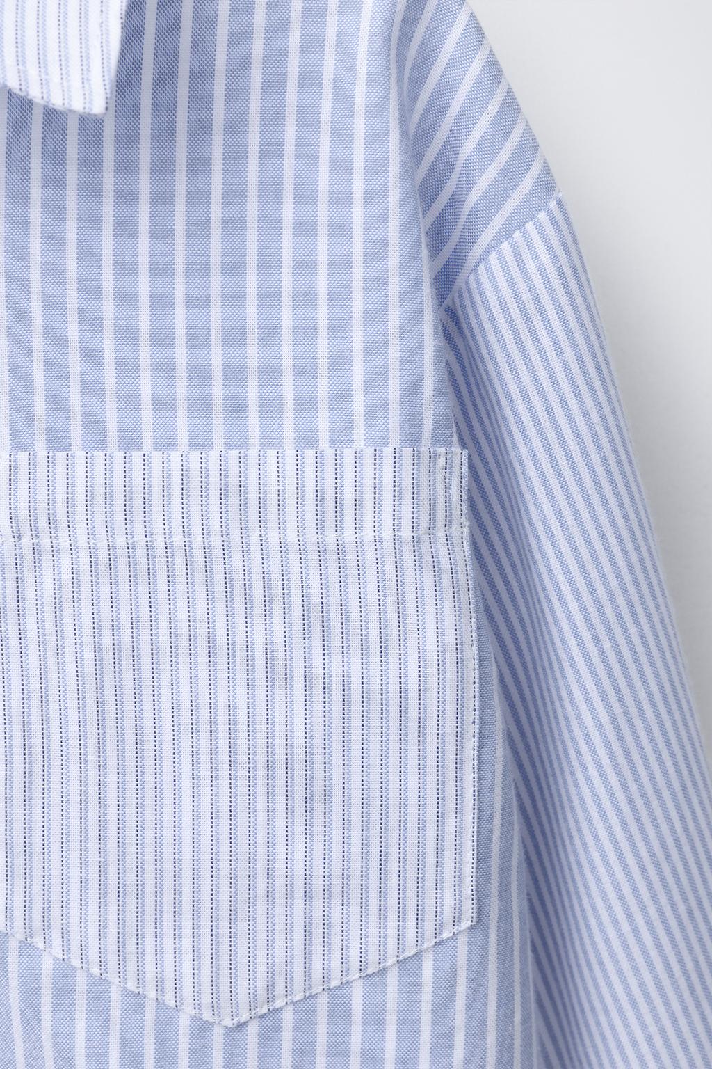 РУБАШКА В ПОЛОСКУ С КАРМАНАМИ