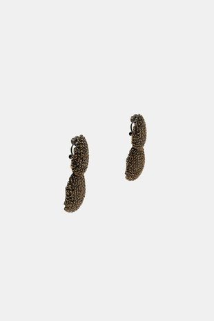 Двойные серьги со стразами- Заказать в России