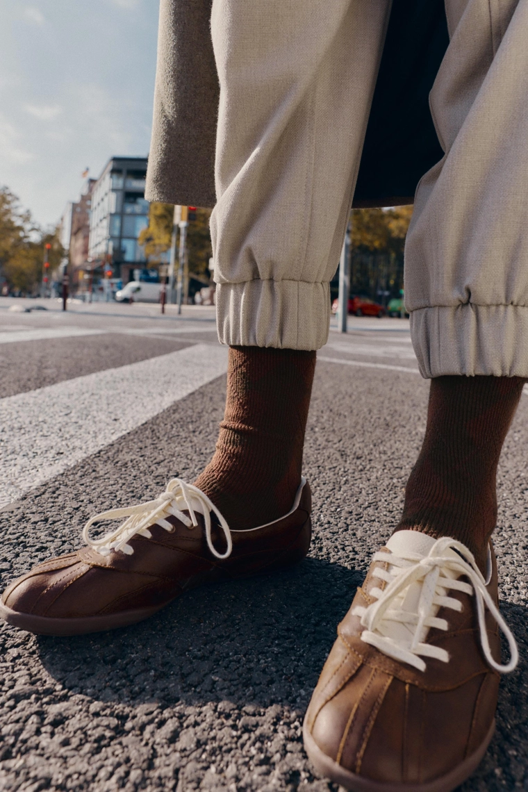 Носки с рисунком диаманта из хлопка