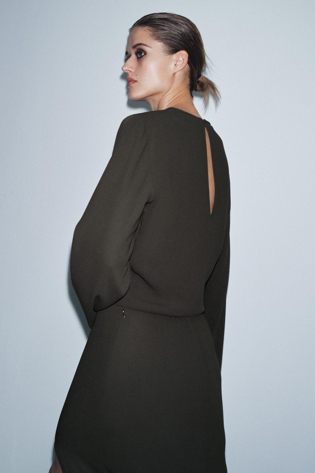 ПЛАТЬЕ МИДИ С ПЛИССИРОВКОЙ — ZW COLLECTION