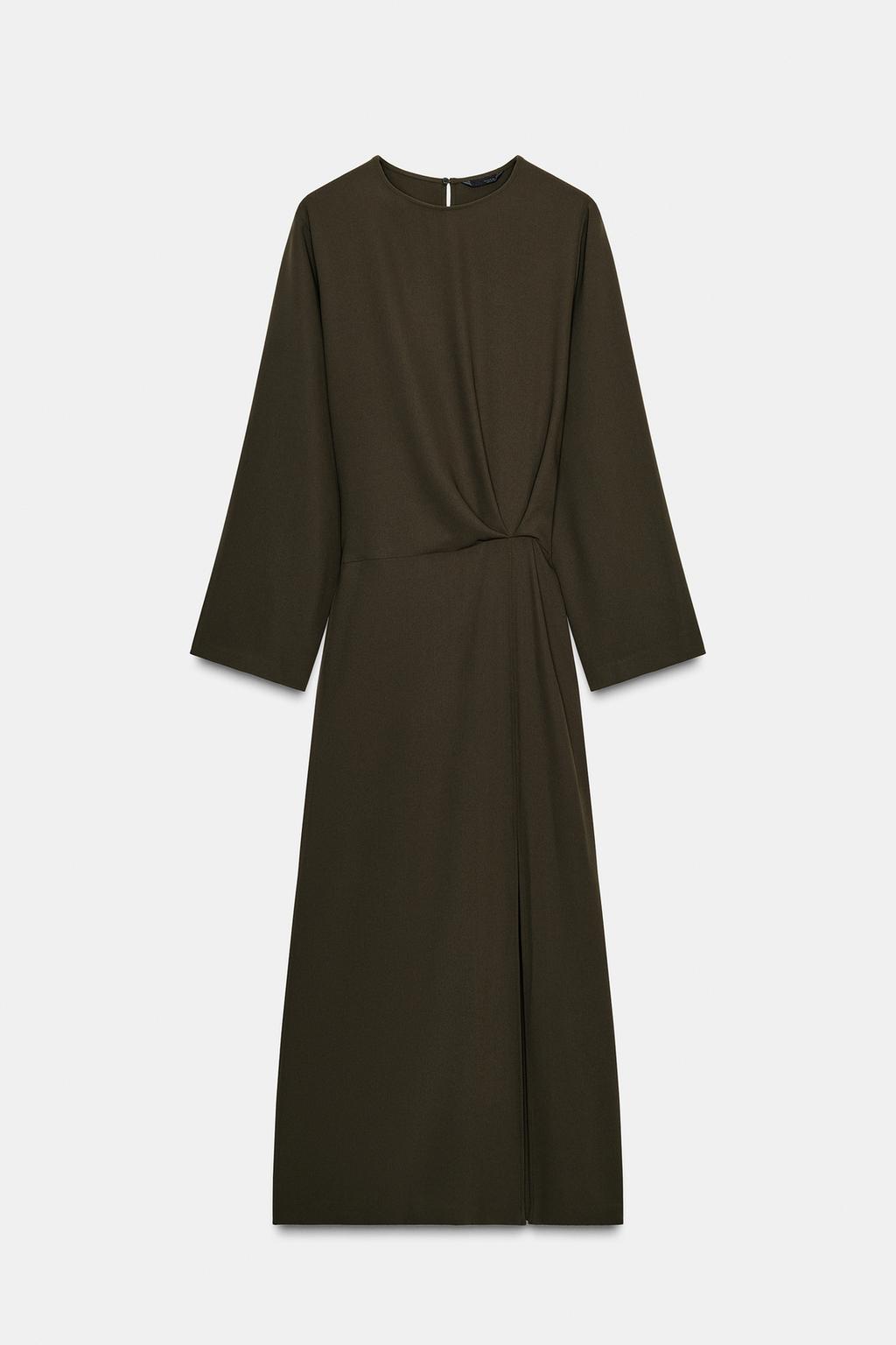 ПЛАТЬЕ МИДИ С ПЛИССИРОВКОЙ — ZW COLLECTION