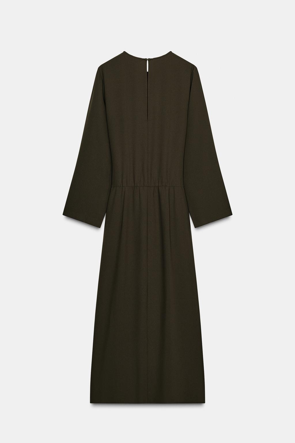 ПЛАТЬЕ МИДИ С ПЛИССИРОВКОЙ — ZW COLLECTION