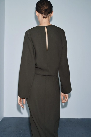 Платье миди с плиссировкой — ZW COLLECTION- Заказать в России