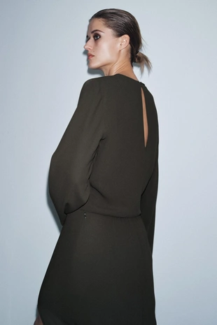 Платье миди с плиссировкой — ZW COLLECTION- Заказать в России