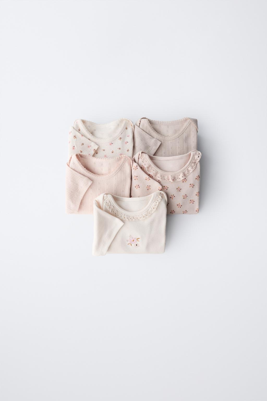 НАБОР ИЗ ПЯТИ БОДИ С ЦВЕТОЧНЫМ ПРИНТОМ