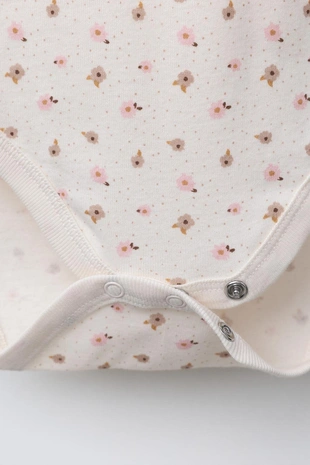 Набор из пяти боди с цветочным принтом- Заказать в России