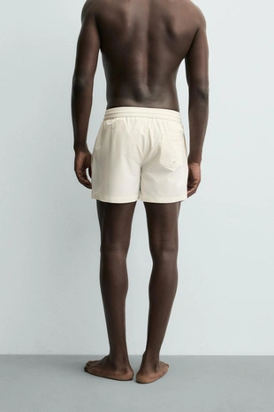 Полупрозрачные плавки из технической ткани средней длины ZARA- Заказать в России