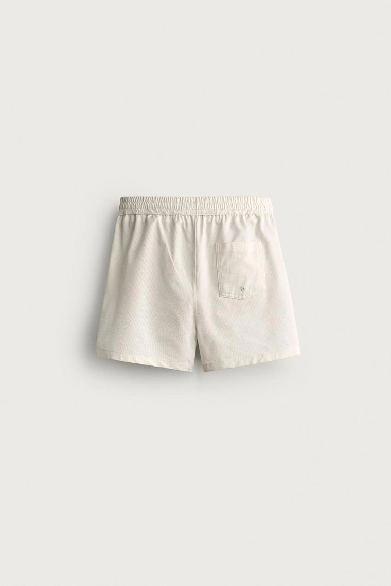 Полупрозрачные плавки из технической ткани средней длины zara