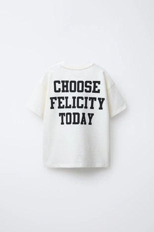 Футболка с цифровым и текстовым принтом- Заказать в России