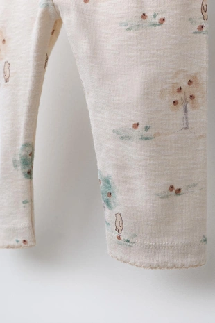 Легинсы с принтом «лес»- Заказать в России